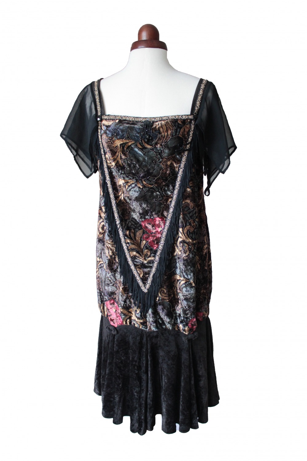 Ladies Deluxe Flapper Charleston 1920s 1930s Costume Size 10 - 12 Image